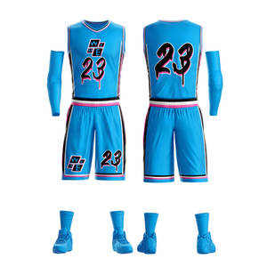 ชุดกีฬาสำหรับผู้ใหญ่ แห้งเร็ว ระบายอากาศดี ชุดทีมบาสเก็ตบอล พิมพ์ลายแบบซับลิเมชั่น - Product Image 1