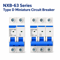 Disjoncteur miniature CHINT NXB-63 1P, cuivre, capacité de coupure 6kA, rail DIN, disjoncteur modulaire, protection contre les surcharges et les courts-circuits