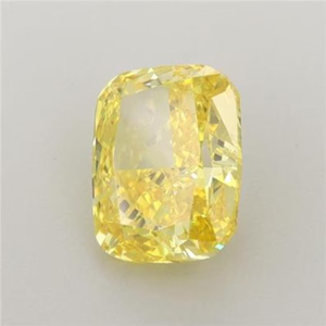 Diamante Cultivado en Laboratorio de Corte Cojín de 2 Quilates, Color Amarillo Intenso, Claridad VS, Certificado IGI, Dureza 10 Mohs, Diamante Suelto para Joyería - Product Image 2