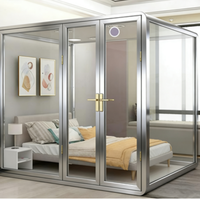 Cabine acoustique mobile d'intérieur, isolation phonique, cabine silencieuse pour le travail au bureau, le streaming en direct et l'enregistrement