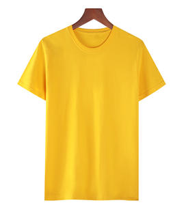 Camiseta de Manga Corta Holgada de Color Sólido con Logotipo Personalizado Bordado OEM, 180G, Talla Grande, CVC, para Hombre - Product Image 5