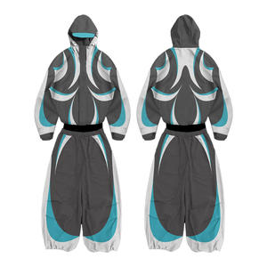 Ensembles coupe-vent à capuche personnalisés pour l'hiver, style streetwear, avec impression délavée à l'acide, production sur commande en usine pour marques - Product Image 6