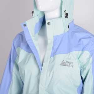 FHOH, chaqueta cortavientos de carcasa dura impermeable para exteriores informal para mujer, chaqueta con relleno de poliéster, resistente al agua, función de Fitness - Product Image 2