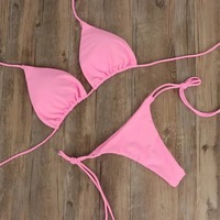 Sexy Bikini Badpak Badmode Badpak Driehoek Bikini Set Vrouwen Biquini Bandage Strandkleding Tweedelige Pak Zwemset 2026
