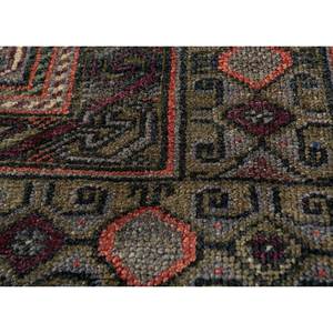 Alfombras de Lana Anudadas a Mano Nuray, Diseño Rectangular con Medallón Rojo Naranja y Patrones Abstractos para el Hogar, para Sala de Estar y Dormitorio, 9x12, Pae-2964 - Product Image 3