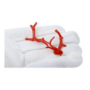 Pieza de 22 quilates, forma de palo de Coral rojo italiano Natural, piedra preciosa suelta, Coral pulido en bruto, precio mayorista - Product Image 3