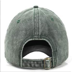 หมวกเบสบอลปัก5แผงผ้าฝ้ายสีทึบปรับได้สำหรับกีฬาทางการสตรีทใช้งานกลางแจ้ง - Product Image 3