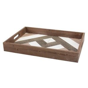 Plateau fait main en bois de qualité exclusive plateau de service au design unique pour table de restaurant plateau de service décoratif - Product Image 6