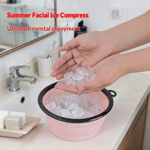 ISSILI - Recipiente Plegable de Silicona para Terapia Facial con Hielo y Compresas Frías, Lavabo para Lavar la Cara - Product Image 5