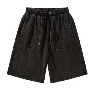 Oem nueva llegada pantalones cortos hombres Casual Jogger sudor Vintage ácido lavado pantalones cortos - Product Image 1