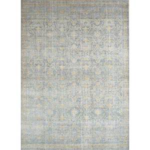 Tapis en laine noués à la main Erbe Blue, motifs médaillon rectangulaires en puzzle pour entrée et chambre - Modèle GS-16 par Jaipur Rugs US - Product Image 1