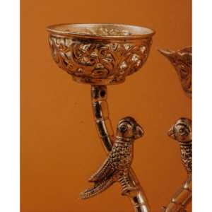 Grand chandelier en aluminium argenté de style allemand pour les amoureux, idéal pour les mariages et la décoration de Noël, cadeau romantique pour la maison - Product Image 4