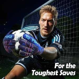 Gants de gardien de but de football pour enfants, garçons, jeunes et adultes avec protection amovible des doigts, gants de football pour enfants - Product Image 6