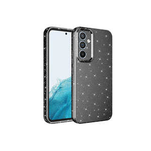 Netzy Luxury Glitter <b>Camera</b> Protection Silicone Case for <b>Samsung</b> for Galaxy A34 7 Plus-Gray with Electroplate Special Craft - Product Image 1