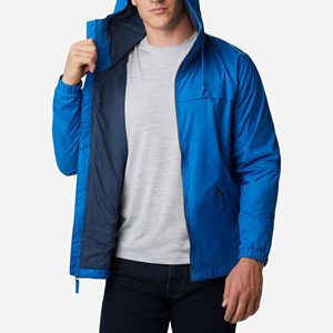 Custom Front Men's Hooded Athletic Fitness Jogging Breathable Quick Dry Sports <b>Quilted</b> Canvas Windbreaker Jackets High Street - Product Image 4