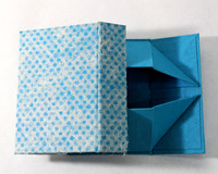 Boîtes pliables en papier recyclé avec dentelle, design personnalisé, emballage en carton fait main, fermeture magnétique, logo personnalisé pour cadeau, vente en gros