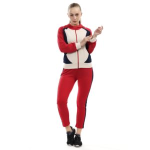 ชุดวอร์ม2ชิ้นของผู้หญิงชุดวอร์มฤดูหนาวลายพื้น - Product Image 6