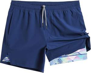 กางเกงขาสั้นผ้าฝ้ายลายกราฟิกสำหรับฤดูร้อน ยูนิเซ็กซ์ เหมาะสำหรับออกกำลังกาย วิ่ง  แบบสั่งทำพิเศษ กางเกงขาสั้นถักสำหรับผู้ชาย - Product Image 1