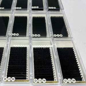 Bandejas de Extensiones de Pestañas de Volumen Autoventiladas de Marca Privada, Extensiones de Pestañas de 9 mm de Grosor, Curvatura C, Ligeras y Personalizables - Product Image 1