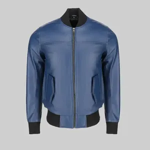 Bomber <b>Leather</b> <b>Jacket</b> - Product Image 1