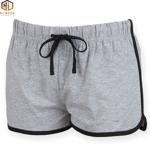 กางเกงขาสั้นผ้ายืดเอวยางยืดสีพื้นนิ่มของผู้หญิงกางเกงบ็อกเซอร์สำหรับใส่วิ่งเล่นยิมผ้าฝ้าย - Product Image 5