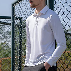 Polos deportivos de alta calidad 100% de algodón de alta calidad para hombres, camisetas Pol de manga larga con bordado personalizado para hombres, camisetas para hombres 2025 - Product Image 4
