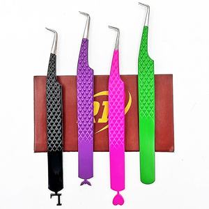 Pinzas de Fibra de Acero Inoxidable Personalizadas de Marca Privada para Extensión de Pestañas, Diseños Ecológicos CNC, Manicura de Pestañas Sostenible - Product Image 2