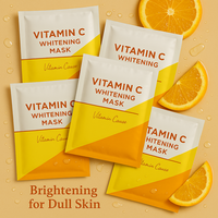 Pemasok perawatan kulit bersertifikat GMP lembar masker pencerah Vitamin C