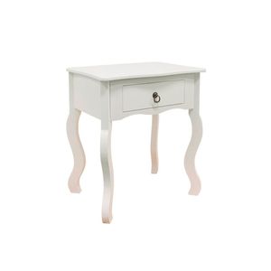 Mesita de noche de 1 cajón de madera maciza Camboa, mesita de noche Europea minimalista japonesa de lujo moderna para uso en dormitorio o apartamento - Product Image 1