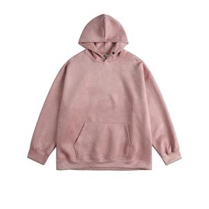 Sudadera con capucha desgastada con lavado ácido de doble capa Vintage para hombre, ropa de calle Nueva, 100% algodón, Polar, cuadrado en blanco para invierno - Product Image 5