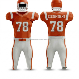 Youth High <b>School</b> American Football <b>Uniforms</b> Short Sleeve Durable Sublimated Team Gear Lightweight Breathable Mesh Practice Set - Product Image 2