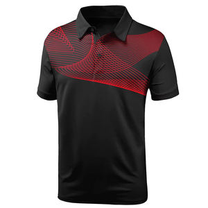 Polos pour hommes grande taille sublimation de haute qualité OEM T-shirts polo grande taille pour hommes tissu polyester - Product Image 3