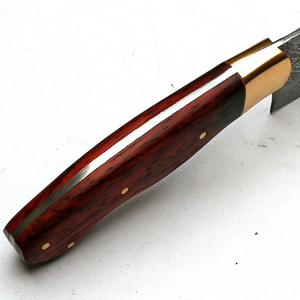 Cuchillo de Chef de acero de Damasco hecho a mano, duradero, mango de madera, apto para lavavajillas, borde afilado de alta calidad, opciones personalizadas, Pakistán - Product Image 3