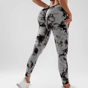 Scrunch Butt Lifting V Back <b>Leggings</b> Women <b>Pockets</b> Buttery Soft Mid Waist Booty Workout Yoga Eco-Friendly Quick Dry Breathable - Product Image 5