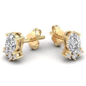 Pendientes de Botón con Diamante Cultivado en Laboratorio CVD de Corte Ovalado de 0.81 Quilates de Calidad Premium REYES en Plata de Ley 925, Joyería Fina - Product Image 6