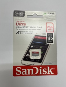 แซนดิสก์อัลตร้า 100% ต้นฉบับ SDSQUAC-256G-GN6MN ไมโครการ์ดหน่วยความจํา U1/A1 256GB