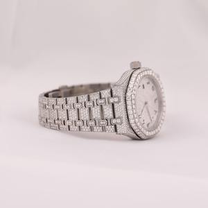 VVS Moissanite นาฬิกาติดเพชรนาฬิกาข้อมืออัตโนมัติทำจากสแตนเลสสุดหรูพร้อมนาฬิกาเพชรแฟชั่นสไตล์หน้าอก - Product Image 3