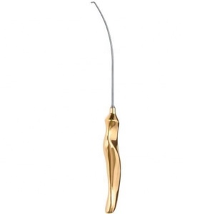 Daniel Endoscopic Forehead Nerve Hook Courbé Gauche 24cm Manuel Réutilisable Acier Inoxydable Allemand Instruments Certifiés CE ISO - Product Image 1