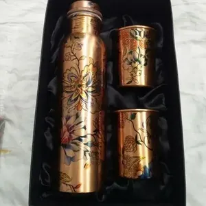 Premium Quality Ayurvedic <b>Copper</b> <b>Drinking</b> <b>Bottle</b> for Detox Weight Loss and Everyday Use Available for Factory Price from India - Product Image 4