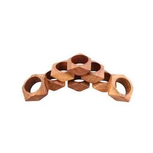 Table en bois de couleur naturelle taillée en diamant Serviette de haute qualité Design unique Pas cher Prix Rond de serviette design - Product Image 1