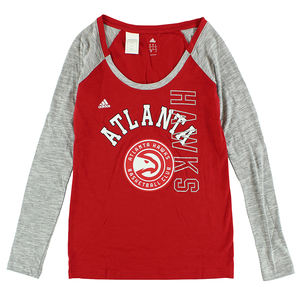 Adidas Nba Atlanta Hawk's Team Liquid Dots Tricots et t-shirts pour femmes Couleur : Rouge/Gris 100% authentique - Product Image 1