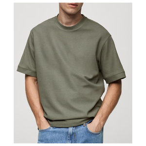 เสื้อยืดเปล่าไซส์ใหญ่พิเศษ ผลิตจากผ้าฝ้ายพรีเมียมที่ผ่านการซักแล้ว ทรงโอเวอร์ไซส์ และมีจำหน่ายสำหรับการสั่งทำส่วนตัว - Product Image 1