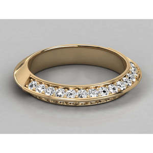 Bague pour femme en diamant de culture - Or 10 carats - Product Image 5