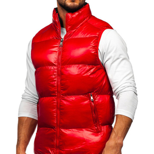 Chaleco ligero personalizado cálido burbuja empacable chaqueta sin mangas de talla grande invierno hombres pato abajo chaleco para hombres - Product Image 4