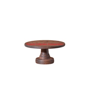 Fine Quality Solid <b>Wood</b> <b>Cake</b> Stand Handcrafted Natural Acacia <b>Wood</b> Pedestal <b>Cake</b> Stand For Wedding And Party Dessert Low Price - Product Image 1