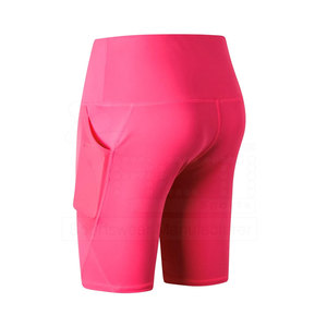 Shorts de sport de compression athlétique haute performance respirants pour femmes, taille élastique, grande taille, en spandex/polyester - Product Image 2