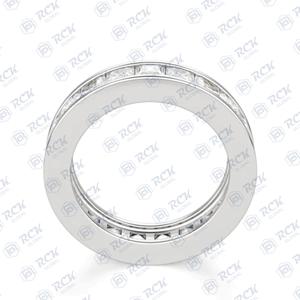 7.00แหวนเพชรโมอิสแบบตัดเป็นรูปเจ้าหญิง CTW สำหรับผู้หญิงของขวัญวันครบรอบและวันเกิดสำหรับความรักของคุณ - Product Image 2