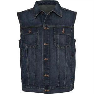 Gilet en jean pour homme, qualité supérieure, design unique OEM, respirant, coupe ajustée, look décontracté, vêtement d'extérieur, gilet en jean pour homme - Product Image 5
