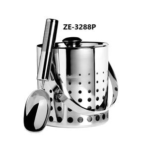 Seau à glace de luxe en métal pour champagne, seau à glace haut de gamme pour hôtels, seau à glace design, conteneurs de service et de stockage de boissons Zahid Exports - Product Image 2