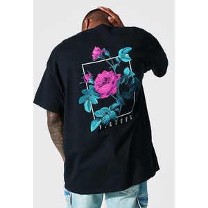 T-shirts pour hommes en coton et fibre de bambou de qualité supérieure, service OEM personnalisé avec motif, écologiques, séchage rapide, respirants, style urbain - Product Image 2